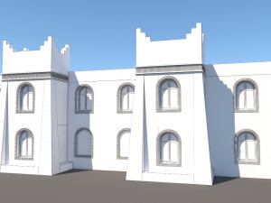 traditional moroccan hotel kasbah style 3Dモデル