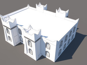 traditional moroccan hotel kasbah style 3Dモデル