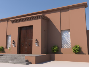 traditional moroccan door marrakech city Modelo 3D