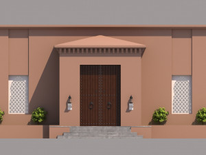 traditional moroccan door marrakech city Modelo 3D