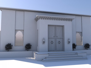 traditional moroccan door marrakech city Modelo 3D