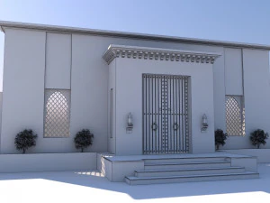 traditional moroccan door marrakech city 3D Model