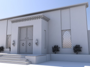 traditional moroccan door marrakech city Modelo 3D
