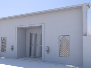 traditional moroccan door marrakech city Modelo 3D