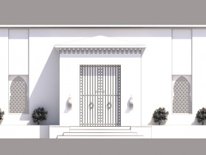 traditional moroccan door marrakech city Modelo 3D