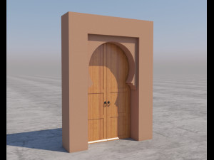 traditional moroccan door marrakech 3D मॉडल