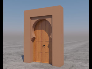 traditional moroccan door marrakech 3D Модель
