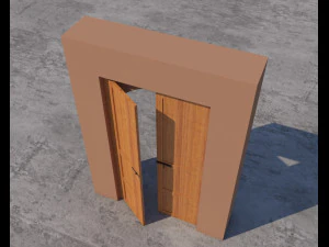 traditional moroccan door marrakech 3D Model