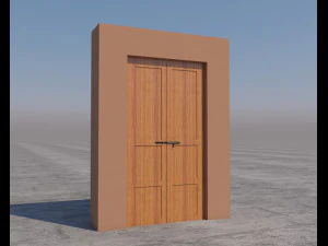traditional moroccan door marrakech 3D Model