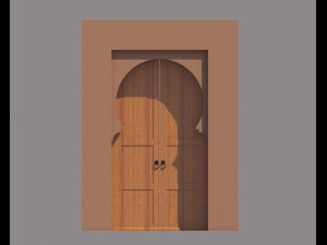 traditional moroccan door marrakech 3D Модель