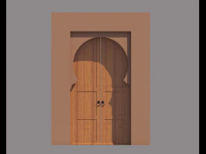 traditional moroccan door marrakech 3D Model