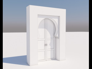 traditional moroccan door marrakech 3D Модель