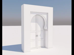 traditional moroccan door marrakech 3D Model