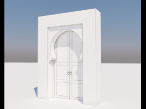 traditional moroccan door marrakech 3D Модель