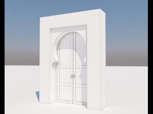 traditional moroccan door marrakech 3D Model
