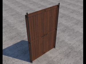 traditional moroccan door 3D Model