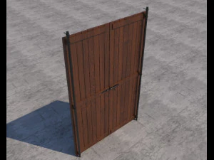 traditional moroccan door 3D Model