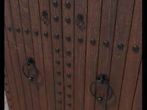 traditional moroccan door 3D Model