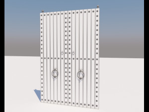 traditional moroccan door 3D Model