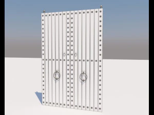 traditional moroccan door 3D Model