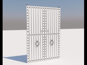 traditional moroccan door 3D Model