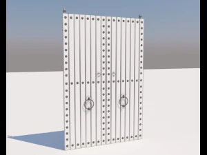 traditional moroccan door 3D Model