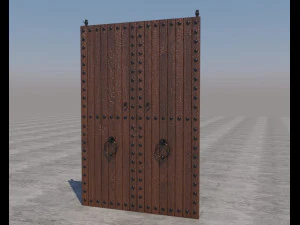 traditional moroccan door 3D Model