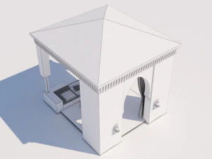traditional moroccan terrace marrakech 3D Model