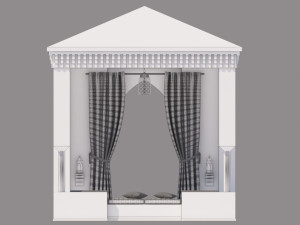 traditional moroccan terrace marrakech 3D Model