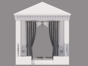 traditional moroccan terrace marrakech 3D Model