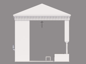 traditional moroccan terrace marrakech 3D Model