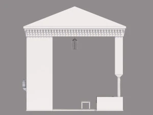 traditional moroccan terrace marrakech 3D Model