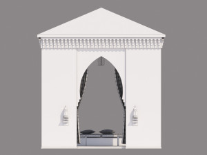 traditional moroccan terrace marrakech 3D Model