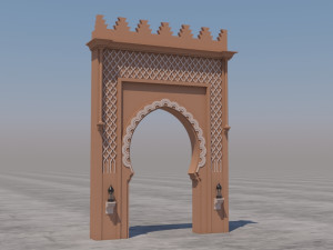 traditional moroccan door marrakech Modèle 3D