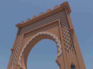 traditional moroccan door marrakech Modèle 3D