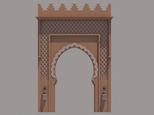 traditional moroccan door marrakech Modèle 3D