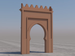traditional moroccan door marrakech Modèle 3D