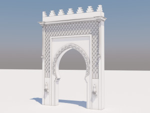 traditional moroccan door marrakech Modèle 3D