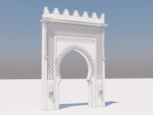 traditional moroccan door marrakech Modèle 3D
