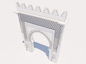 traditional moroccan door marrakech Modèle 3D
