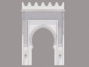 traditional moroccan door marrakech Modèle 3D