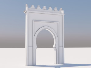 traditional moroccan door marrakech Modèle 3D