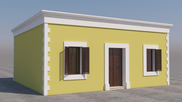 mexican house 3D-Modell .c4d .max .obj .3ds .fbx .stl .blend 