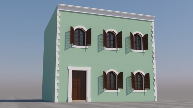 mexican house 3D Model .c4d .max .obj .3ds .fbx .stl .blend 