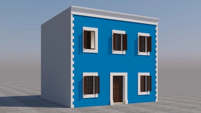 mexican house 3D Model .c4d .max .obj .3ds .fbx .stl .blend 