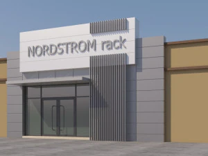 अमेरिकी स्टोर बाजार 3D मॉडल