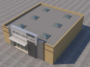 american store market 3D Model
