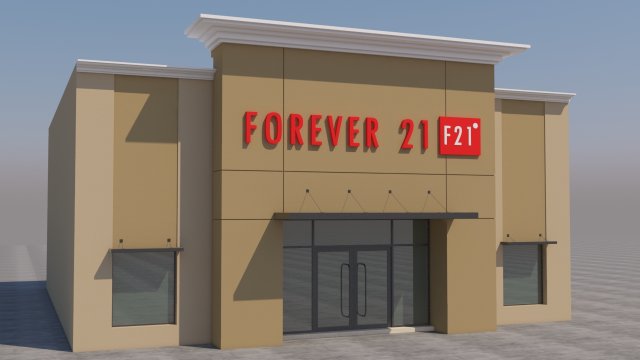american store market Modello 3D .c4d .max .obj .3ds .fbx .stl .blend 