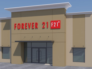 american store market Modello 3D