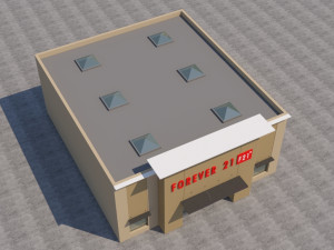 american store market Modello 3D